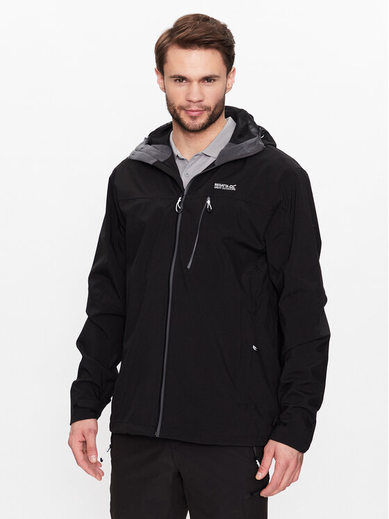 Regatta Nepremokavá bunda Birchdale RMW279 Čierna Regular Fit