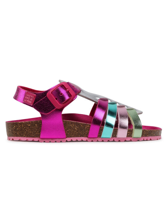 Agatha Ruiz de la Prada HAPPY Blanc / Rose - Livraison Gratuite | Spartoo !  - Chaussures Sandale Enfant 33,50 €