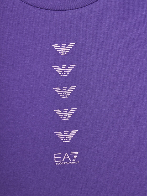 EA7 Emporio Armani EA7 Emporio Armani T-shirt 3DFT05 FJ2HZ 1304 Ljubičasta Regular Fit