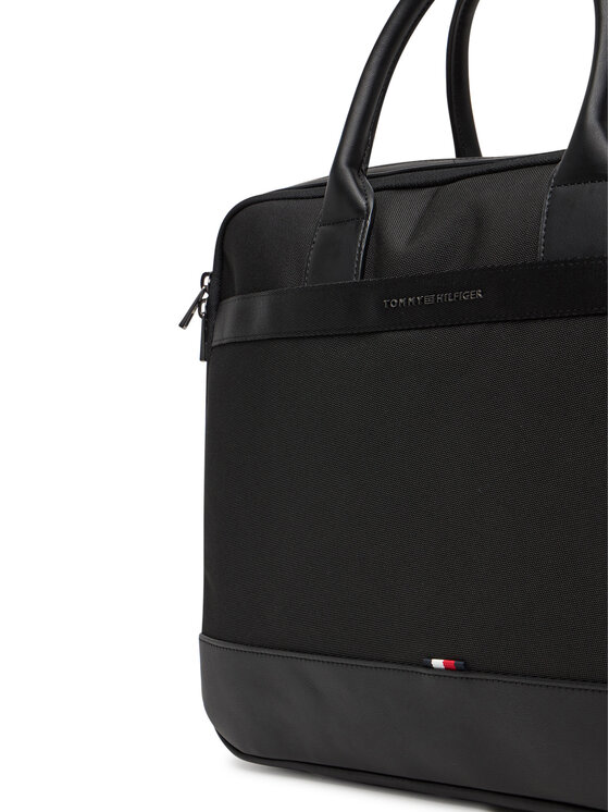Tommy Hilfiger Tommy Hilfiger Nešiojamo kompiuterio krepšys Th Nylon Travel Computer Bag AM0AM13470 Juoda