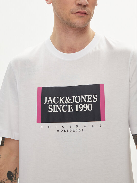 Jack&Jones Jack&Jones Tričko Lafayette 12252681 Biela Standard Fit