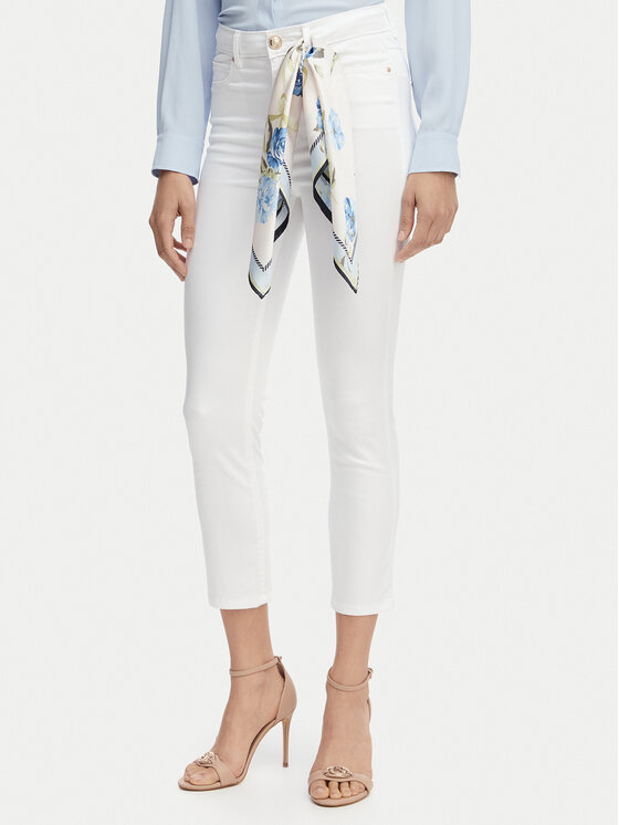 Guess Blugi W5GA91 W93CM Alb Skinny Fit