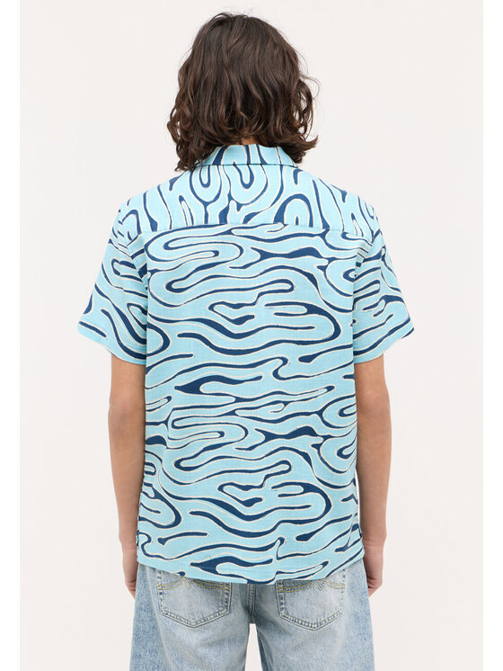 Mustang Mustang Camicia Layton Blu Loose Fit