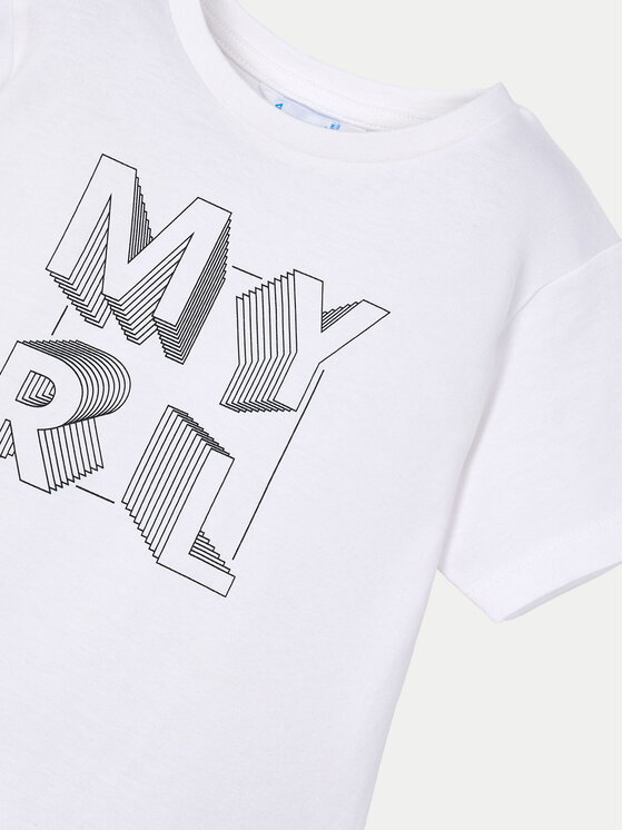 Mayoral Mayoral T-krekls 170 Balts Regular Fit