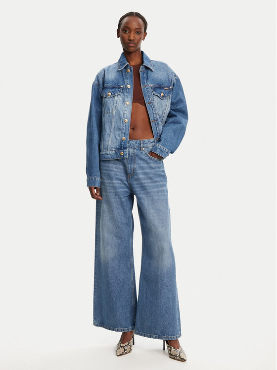 Just Cavalli Just Cavalli Džínsová bunda 78PAS4O3 Modrá Regular Fit