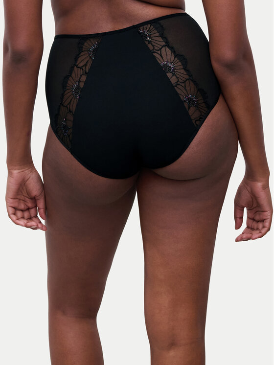Chantelle Chantelle Klasické nohavičky s vysokým pásom Lush C22OC5 Čierna