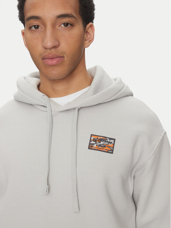 Alpha Industries Alpha Industries Суитшърт Camo 156340 Сив Regular Fit