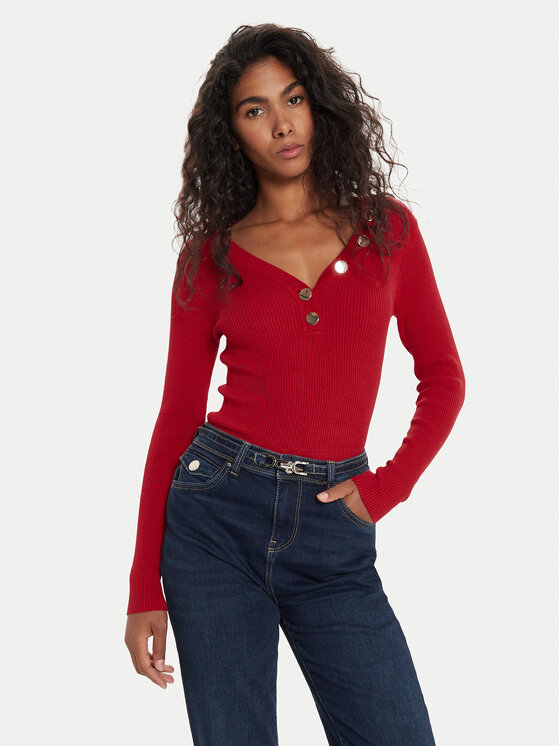 Morgan Morgan Maglione 201-MBANBI.N Rosso Slim Fit