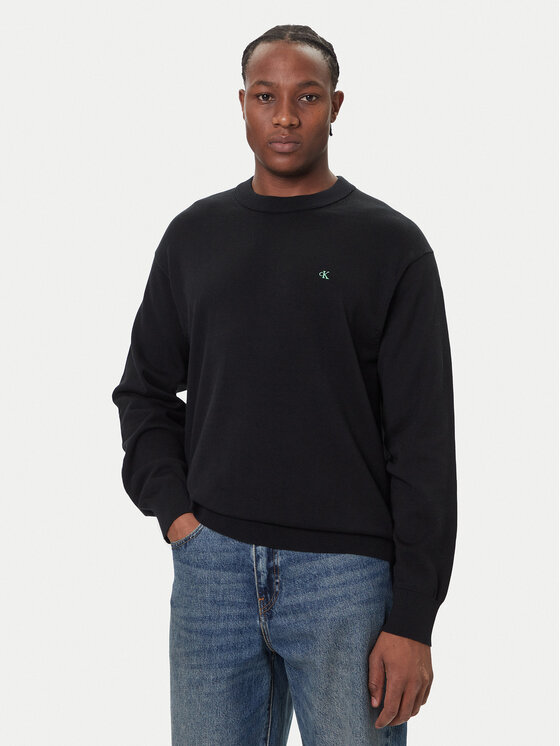 Calvin Klein Jeans Pulover LV04RC309G Negru Regular Fit