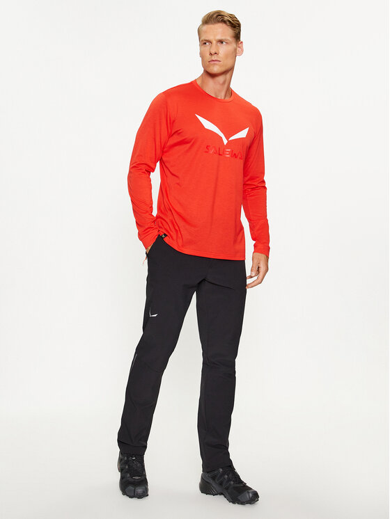 Salewa Salewa Technisches T-Shirt Solidlogo Dry 27340 Rot Regular Fit