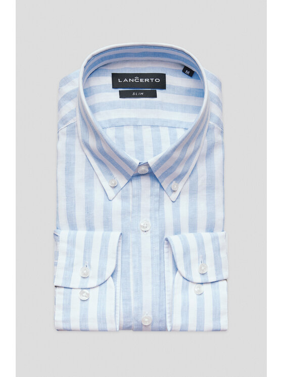 Lancerto Lancerto Koszula Othilie KO073125000001 Niebieski Slim Fit