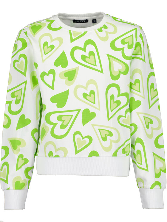 Blue Seven Pulover 523046 X Verde Regular Fit