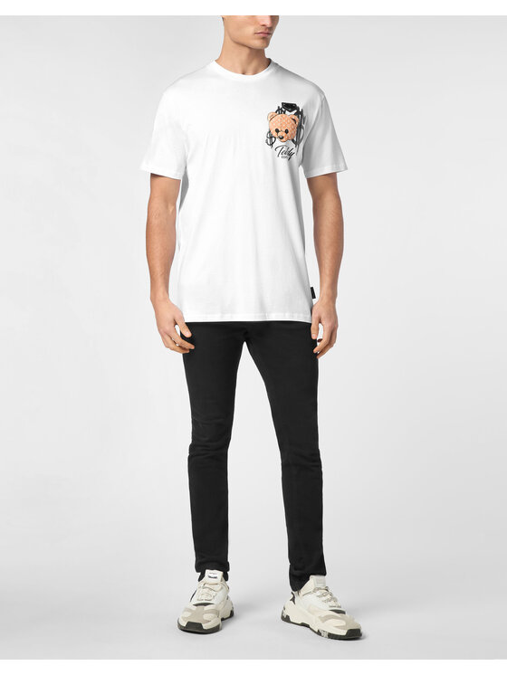 PHILIPP PLEIN PHILIPP PLEIN T-shirt 23465 Bianco Regular Fit