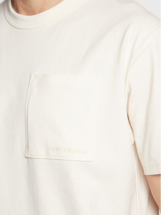 New Balance New Balance T-shirt MT23567 Écru Relaxed Fit