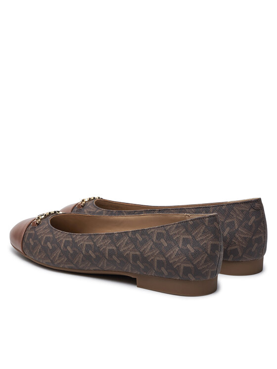 MICHAEL Michael Kors MICHAEL Michael Kors Baleriny Rebecca Flex Empire Monogram 40F4RBFP1B Brązowy