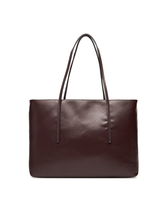 Calvin Klein Calvin Klein Torebka Emblem Aop Tote W/ Pouch LV04F3266G Bordowy