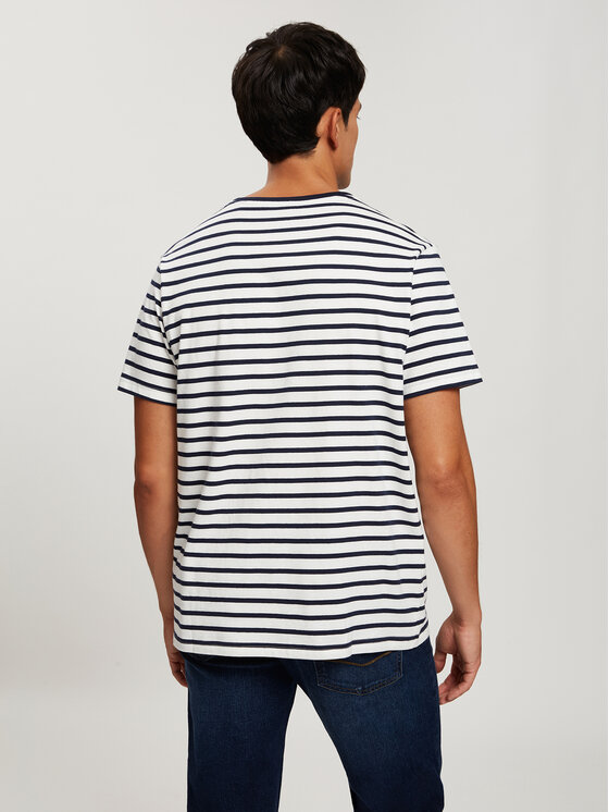 Cross Jeans Cross Jeans T-Shirt 16067-001 Granatowy Regular Fit