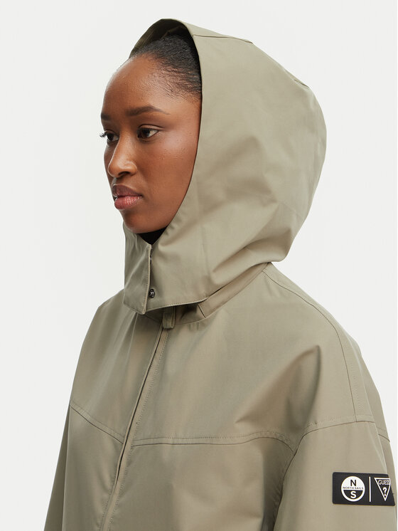 Guess Guess Übergangsjacke W6GL03 W1406 Khakifarben Regular Fit