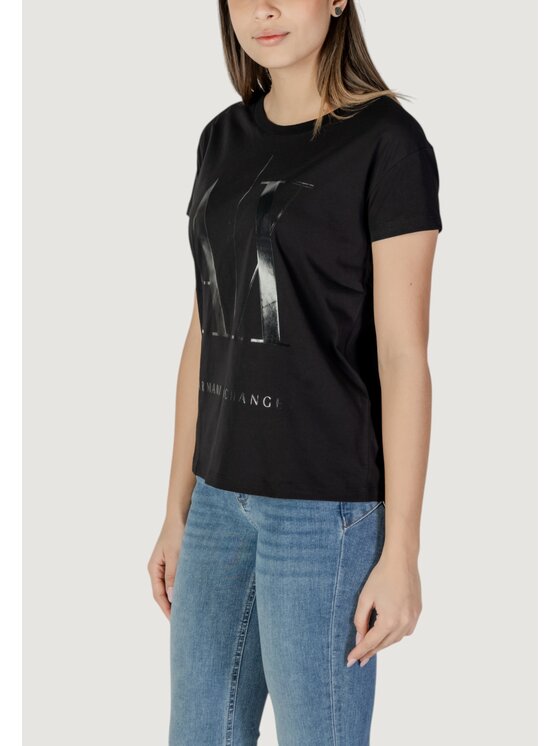 Armani Exchange Armani Exchange T-shirt 8NYTCX YJG3Z Nero Shirt Fit