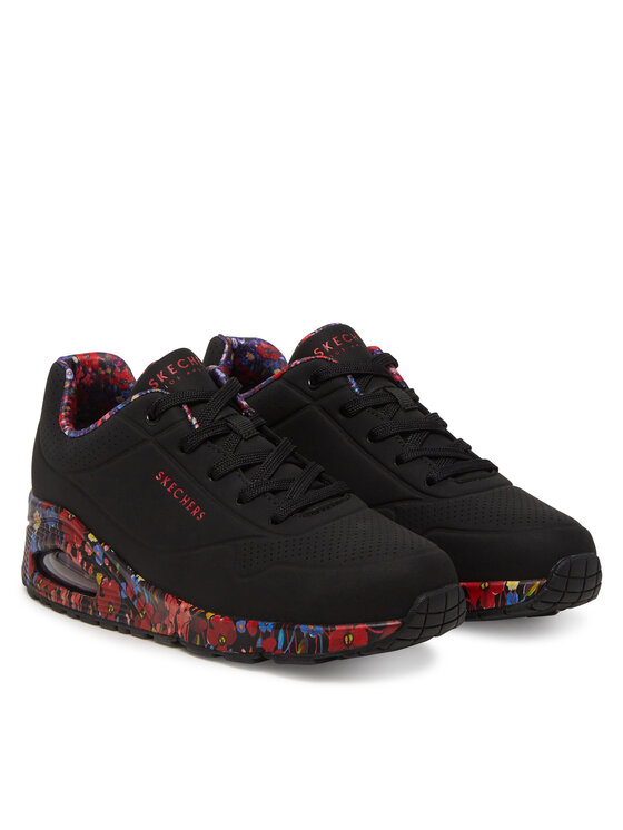 Skechers Skechers Sneakersy Uno-Majestic Garden 155583/BKMT Czarny
