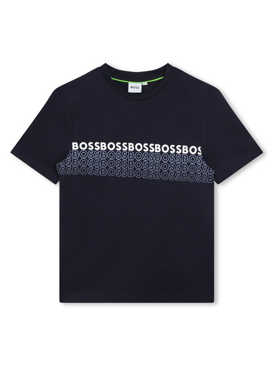 Boss T-krekls J25O06 S Tumši zils Regular Fit