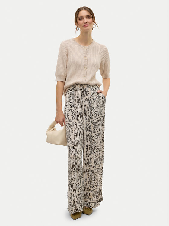 Vero Moda Vero Moda Pantaloni palazzo Menny 10282478 Bej Wide Leg