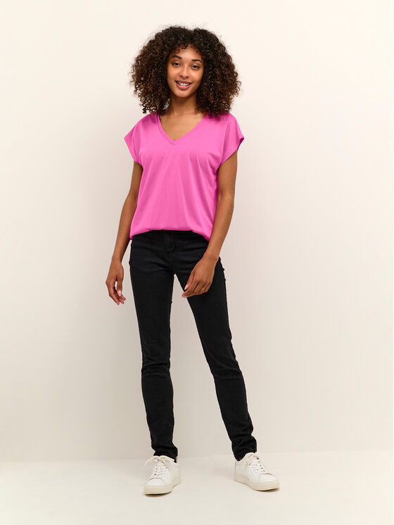 Kaffe Kaffe T-krekls Kalise 10504040 Rozā Regular Fit