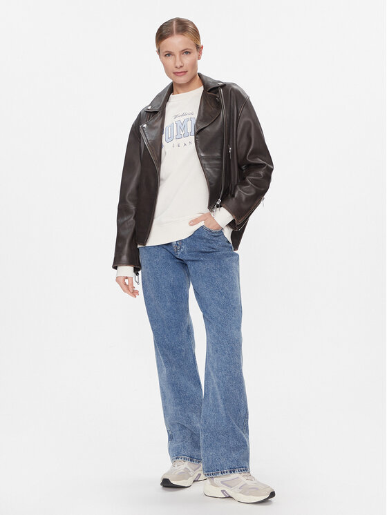 Tommy Jeans Tommy Jeans Farmer Betsy Md Ls Cg4136 DW0DW17188 Sötétkék Loose Fit