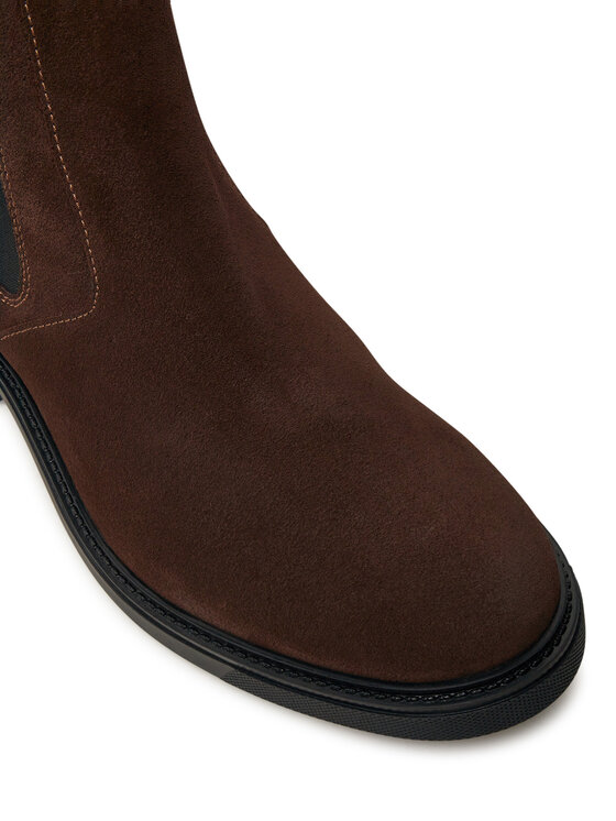 Tommy Hilfiger Tommy Hilfiger Poolsaapad Outdoor Suede Chelsea FM0FM05191 Pruun