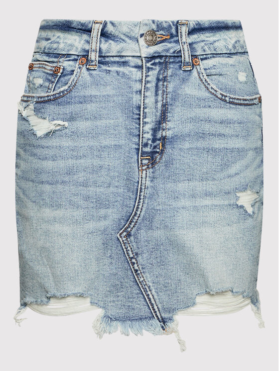 American Eagle American Eagle Jeans suknja 033-2543-6316 Plava Curvy Fit