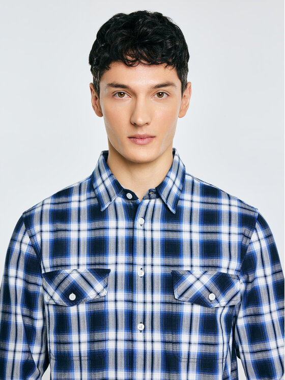 BIG STAR BIG STAR Koszula KOLISERSON Niebieski Basic Fit