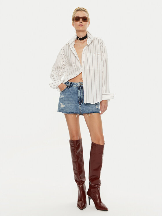 Miss Sixty Miss Sixty Särk 6L3XJ0320000 Valge Regular Fit