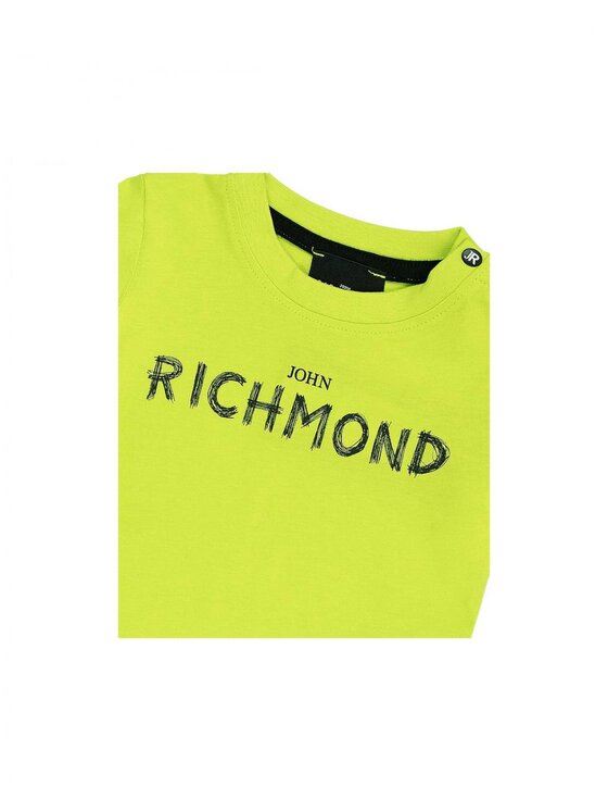John Richmond John Richmond T-Shirt rip24093ts_sw Zielony Regular Fit