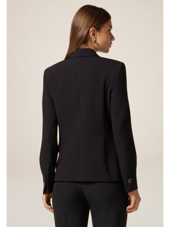 Oltre Oltre Giacca outdoor Q785R104567N0Z3 Nero A-Line Fit