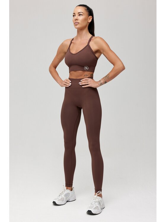 ROUGH RADICAL ROUGH RADICAL Biustonosz sportowy SEAMLESS CLASSIC SPORTS BRA Brązowy