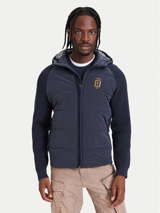 Aeronautica Militare Aeronautica Militare Übergangsjacke 262AM1389UCL00005 Dunkelblau Regular Fit