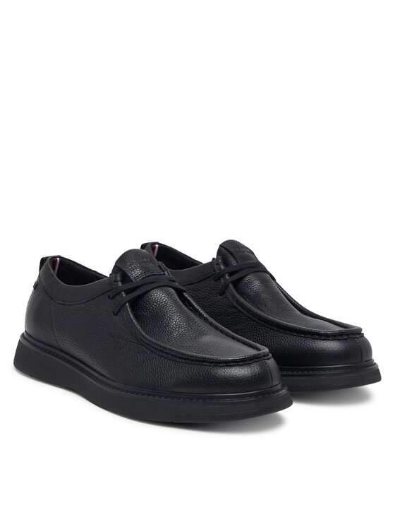 Tommy Hilfiger Tommy Hilfiger Scarpe basse Comfort Leather Moc Toe Shoe FM0FM06072 Nero