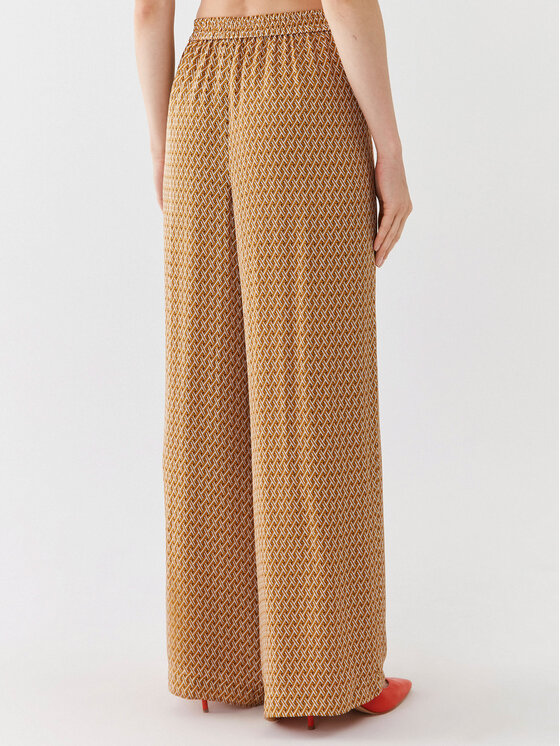 MICHAEL Michael Kors MICHAEL Michael Kors Medžiaginės kelnės MF330K0AR4 Geltona Relaxed Fit