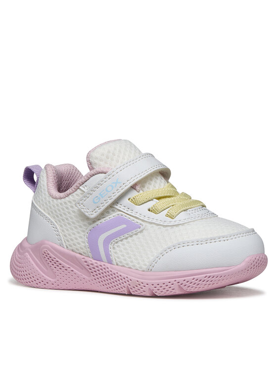 Geox Geox Snīkeri B Sprintye Girl B454TD 01454 C0406 Balts