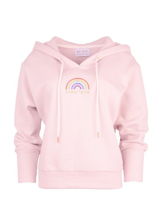 White Rvbbit White Rvbbit Bluza Rainbow Różowy Regular Fit