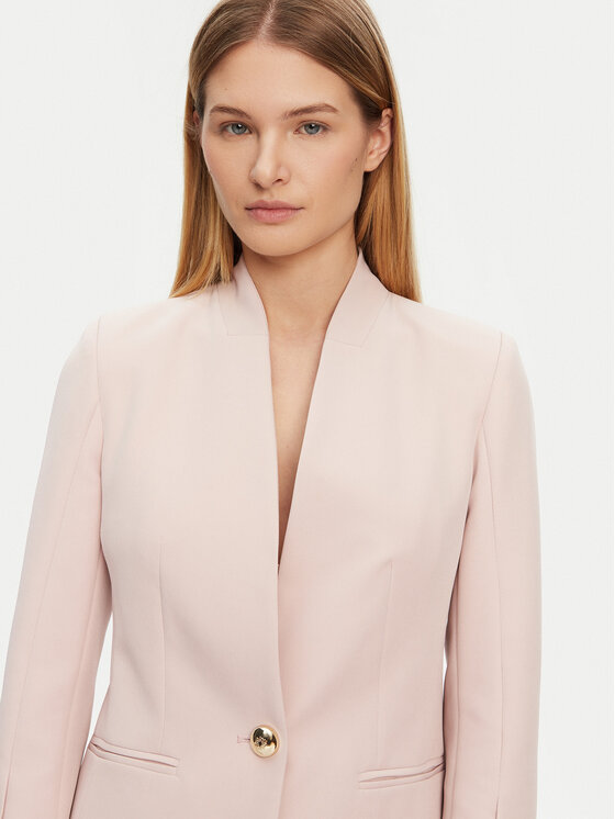 Rinascimento Rinascimento Švarkas CFC0122856003 Rožinė Regular Fit