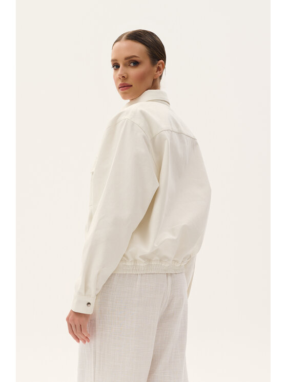 TRIPLES TRIPLES Kurtka bomber Alba Écru Oversize