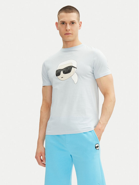 KARL LAGERFELD KARL LAGERFELD Póló 755073 552251 Kék Regular Fit