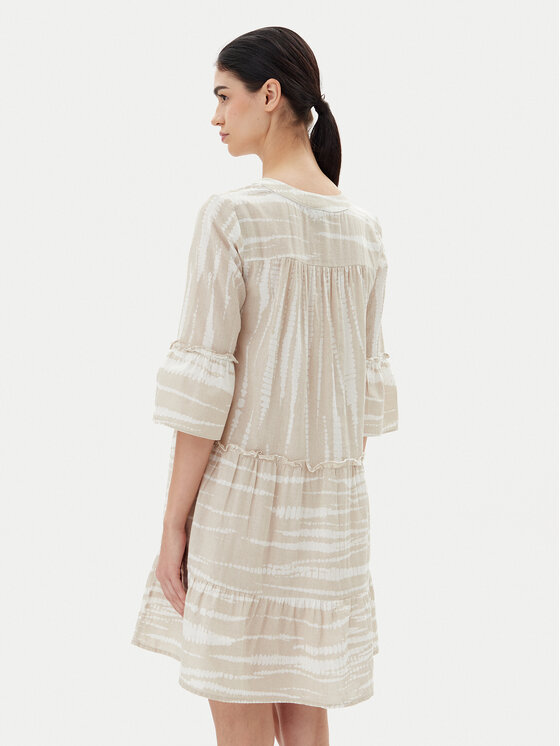 Vero Moda Vero Moda Letní šaty Dicthe 10225127 Béžová Loose Fit