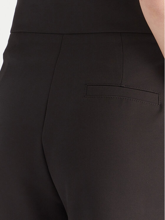 Maryley Maryley Текстилни панталони 25IB680/M17 Черен Regular Fit