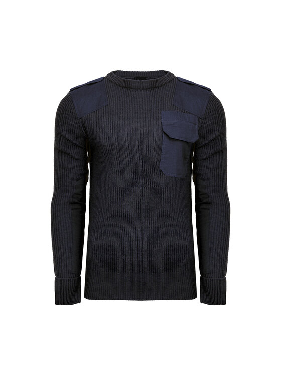 Brandit Brandit Sweter 5018.8.5XL Granatowy Regular Fit