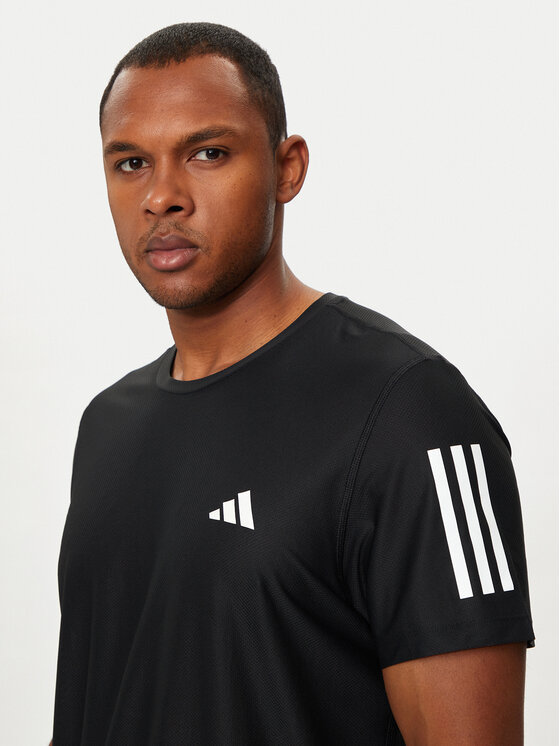 adidas adidas Тениска от техническо трико Own the Run IN1500 Черен Regular Fit