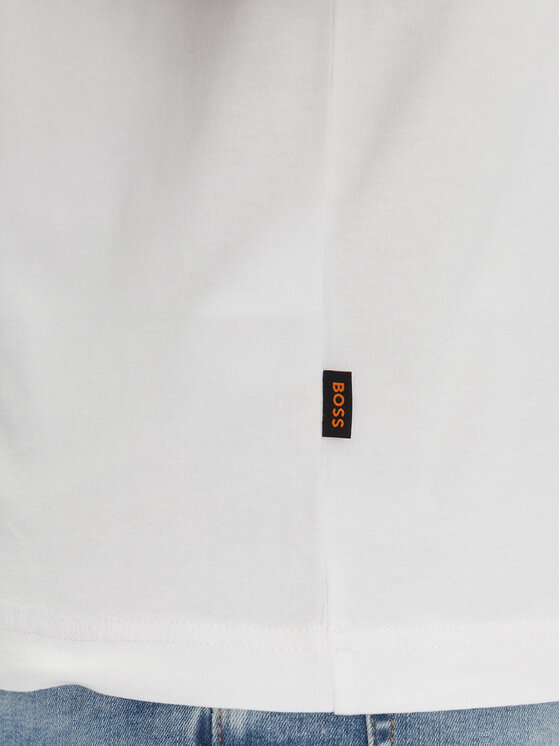 BOSS BOSS Póló Bossfish 50539196 Ekru Regular Fit