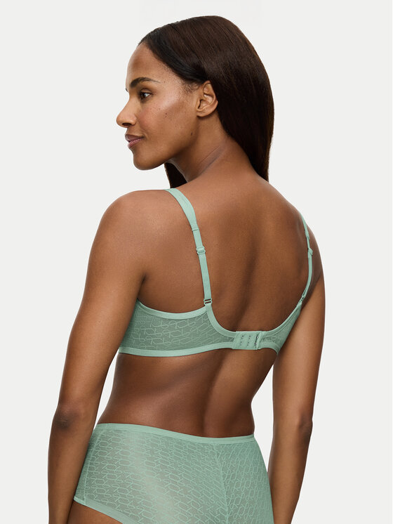 Triumph Triumph Biustonosz z fiszbiną Signature Sheer 10215906 Zielony