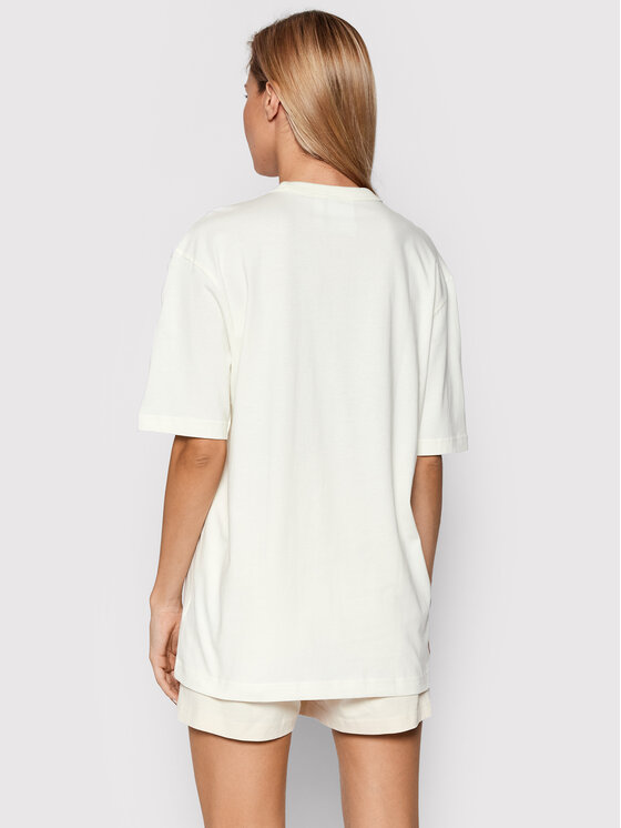 adidas T-Shirt Unisex R.Y.V. H11494 Beżowy Loose Fit • Modivo.pl